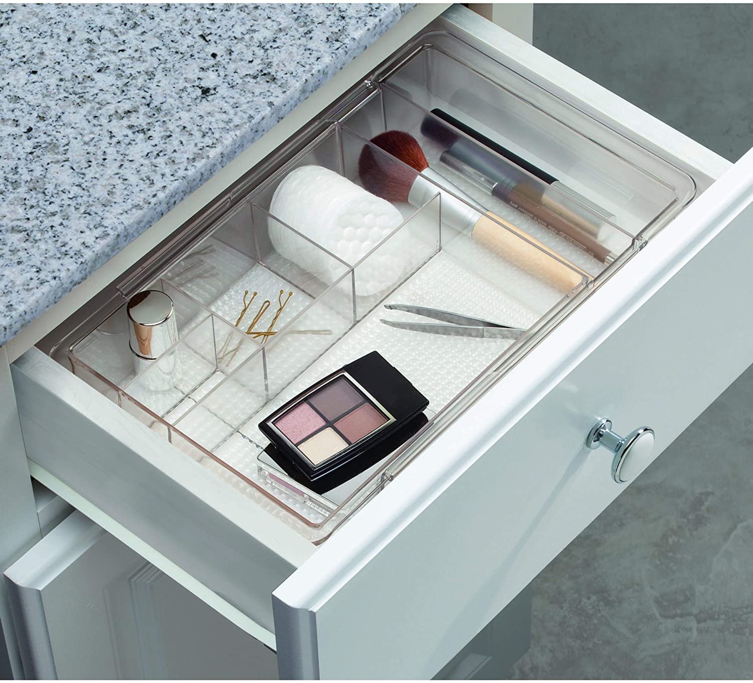 Adjustable Plastic 4 compartments Kitchen drawer